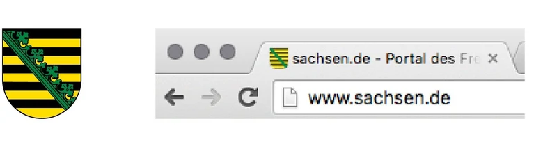 Favicon für Webpräsenzen unter sachsen.de