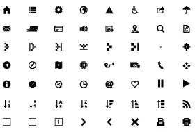 Icons in der Übersicht