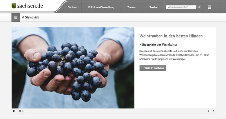 Slider: Text und Bild im 0-4-0-Raster